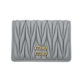 Miu Miu Pre-owned Wallets, female, Gray, Size: ONE SIZE Pre-owned Card Case
