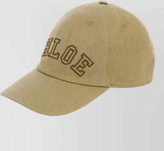 Chlo&eacute; cotton logo baseball cap