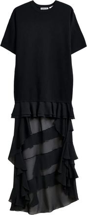 Essentiel Abito corto Imaille con ruches - Nero