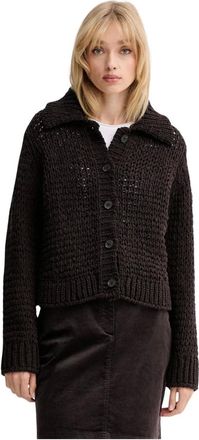Marc O'Polo Gebreide Cardigan - Dames - Truien - Bruin - Maat: XS