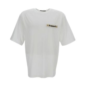 Jacquemus T-Shirts, male, White, Size: S Le T-Shirt Plage