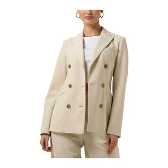 Semicouture Jassen, Dames, Beige, 4Xs, Beige Alexina Dames Blazer