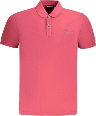 Napapijri Rode Katoenen Heren Polo Shirt - Heren - Polos - Rood - 2XL - Katoen - Tops