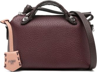 Fendi Mini By The Way Soft Selleria Tote Bag - Dames - Handtassen - Rood - ONE Size - Leer - Tassen