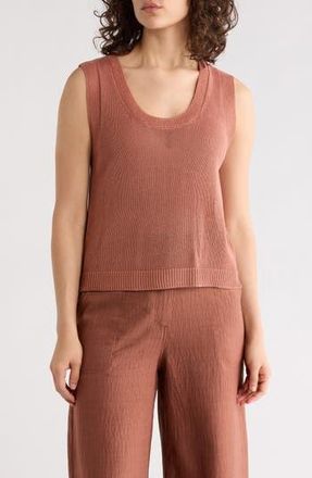 Max Studio Knit Shell Top in Cedarwood at Nordstrom Rack, Size X-Small