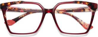Etnia Barcelona Alba Oversized Tortoiseshell Square Frame Eyeglasses