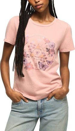 Lucky Brand Celestial Butterfly Graphic T-Shirt in Mellow Rose at Nordstrom, Size X-Small