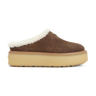 Prada Mules, female, Brown, Size: 8 US Cocoa Brown Leather Mule