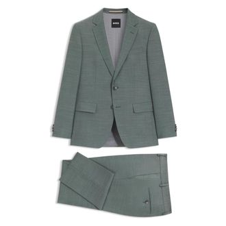 HUGO BOSS Kostuums, Heren, Groen, L, Hugo Boss-Pak 2delig