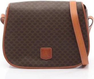 Celine Pre-owned Vintage Canvas Cross Body Bag - Dames - Vintage Schoudertas - Bruin - ONE Size - Vintage