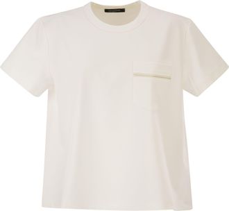 Fabiana Filippi oversized T-shirt in Milan Jersey met zak