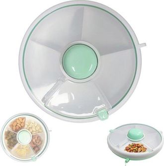 OEM Bol Giratorio Para Aperitivos Con Tapa, Frutos Secos, Hierbas Secas, Dulces, Nueces, Frutas, Verduras, Hortalizas