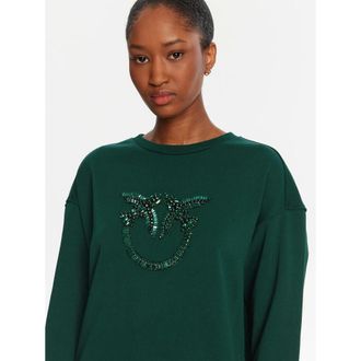 Pinko Pinko, Dames, Sweatshirts & Hoodies, Groen, Maat: XS Katoen