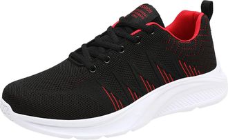 Generic Running Shoes Mens Men Sneakers Shoes Fashionable Mens Sneakers, Breathable Mesh, Comfortable Casual Sports Shoes Red
