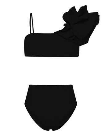 Maygel Coronel Bikini met ruches - Zwart
