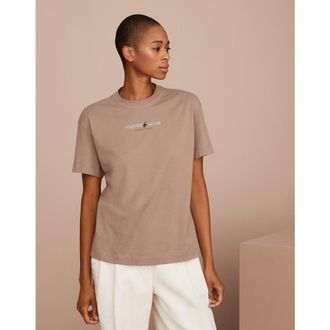Brunello Cucinelli Coyote Cotton Relaxed Shirt, Size XXS