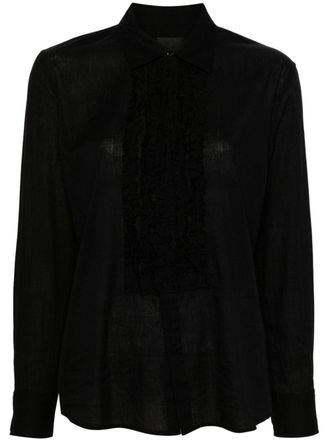 Nili Lotan Nathael shirt - women - Cotton - L - Black