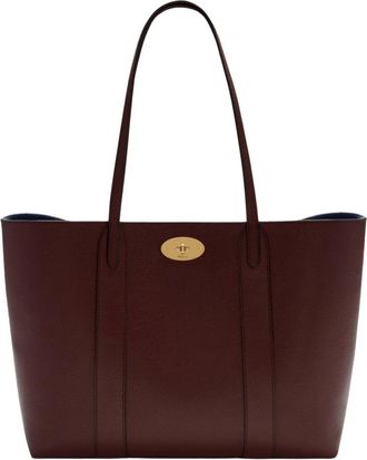 Mulberry Klassiek Graan Bayswater Tote Burgundy - Dames - Shoppers - Bruin - ONE Size - Leer - Tassen