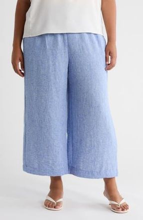Max Studio Crop Drawstring Pants in Chmry493-Chambray at Nordstrom Rack, Size 1X