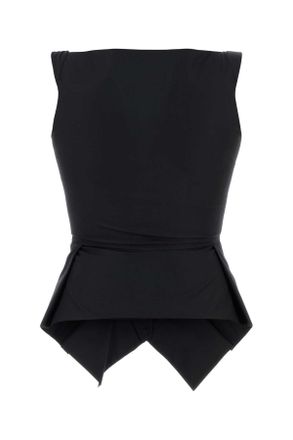 Vivienne Westwood Womens Black Cotton Monday Vest Exterior: Giacche E Gilet Jacket