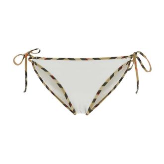 Burberry Bikinis, female, White, Size: M Stretch Nylon Bikini Bottom