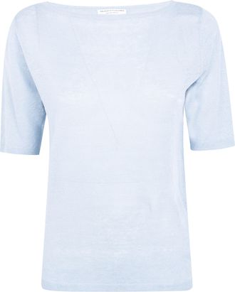 Majestic Linen Boat Neck Sweater