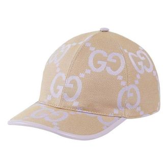 Gucci (WMNS) Gucci Jumbo GG Baseball Hat Beige Lilac 735011-4HAVS-8871