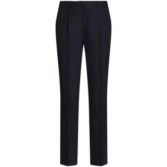 Etro Suit Trousers, male, Black, 3XL, Black Wool Blend Trousers