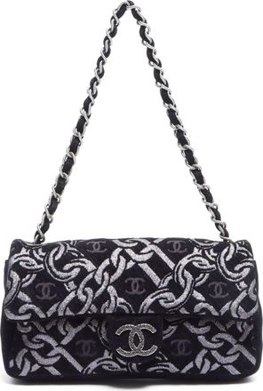 Chanel 2006 CC flap handbag - women - Cotton - One Size - Black
