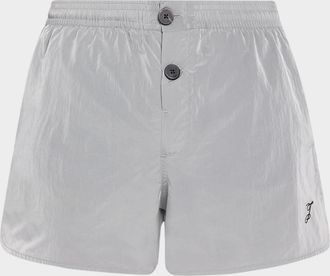 Jacquemus Men & apos;s Le Shorts Nylon Stretch Pull-On Shorts