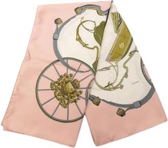 Herm&egrave;s Pre-owned Scarves, female, Pink, Size: ONE SIZE Pre-owned Springs Scarf