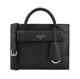 Dents Womens Talvona Leather Shoulder Bag - Black