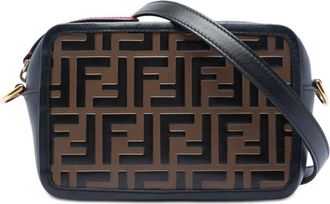 Fendi Pre-owned Fendi Mini Zucca Embossed Leather Camera Bag Ladies S2UE6OYFDETA58FB