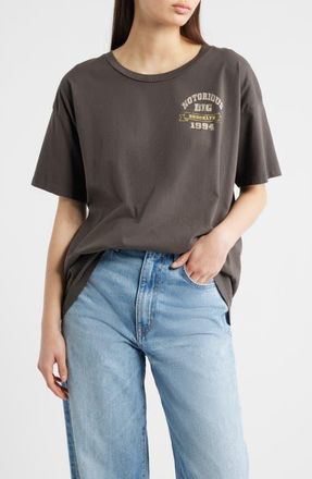 Daydreamer Notorious B.I.G. Brooklyn 1994 Cotton Graphic T-Shirt in Washed Black at Nordstrom, Size X-Large