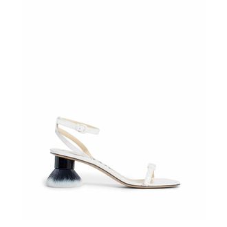 Loewe White Lamb Leather Stiletto Heel Womens Sandals