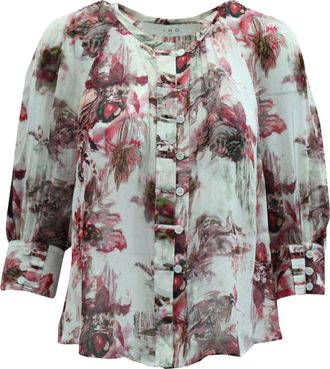 Iro Iro Floral Print Blouse in Multicolor Viscose