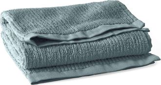 Coyuchi Temescal Organic Cotton Rib Hand Towel in Lagoon at Nordstrom