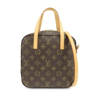 Louis Vuitton Spontini Monogram Canvas Brown Canvas Handbag (Pre-Owned)