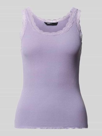 Only Slim Fit Tank Top aus Baumwoll-Mix Modell SARA in Flieder, Gr&ouml;&szlig;e XL