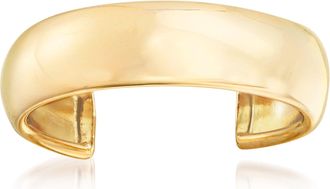 Ross-Simons 14kt Yellow Gold Wide Adjustable Toe Ring
