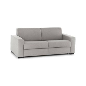 Dmora Sof&aacute; Fijo Dgunte, Gran Sof&aacute; De 2 Plazas, 100% Made In Italy, Sof&aacute; Sala De Estar, En Tela Acolchada, Con Reposabrazos Delgados, Cm 180x95h90, Gris - Dm