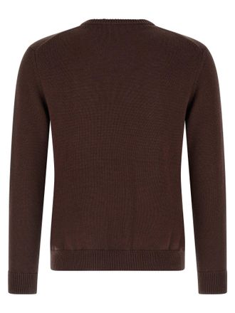 Ballantyne Argyle Jacquard Sweater - Brown