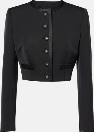 Dolce & Gabbana Cropped wool-blend jacket
