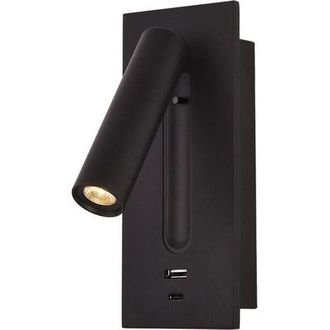 OEM L&aacute;mpara De Lectura Led Para Mesita De Noche Con Interruptor Oculto, Aplique De Pared Empotrable Tipo C, Giratoria 350&deg;, Plegable 90&deg;, Luz C&aacute;lida De 3 