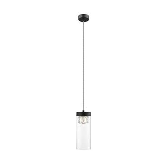 Netlighting Gem Slim Pendant Ceiling Light Matt Black 1x G9