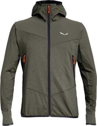 Salewa Agner Hybrid Polarlite Durastretch Fullzip Hoody Fleecejacke f&uuml;r Herren | oliv