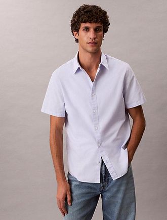 Calvin Klein Short Sleeve Oxford Cotton Shirt
