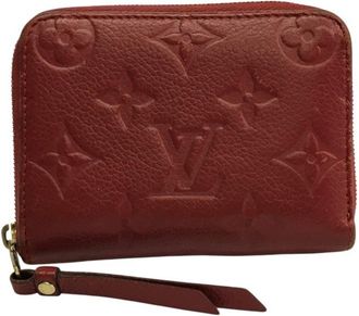 Louis Vuitton Monogram Empreinte Red Color Leather Coin Purse/Coin Case (Pre-Owned)