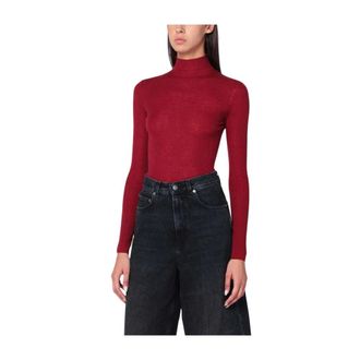 6397 Turtlenecks, female, Red, Size: M Maglia Dolcevita