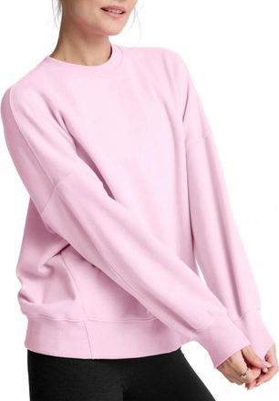 Beyond Yoga Luxefleece Oversized Sweatshirt In Pink